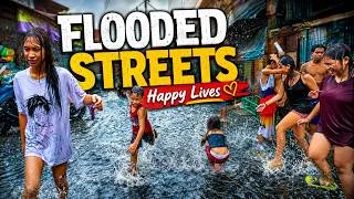 Thumbnail: Philippines Rainy Season 2026 🌧️ | Flooded PNR Community Walk in Western Bicutan, Taguig