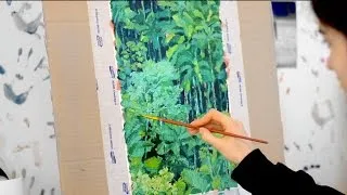 Thumbnail: Oil Painting Timelapse - Forset Of Green
