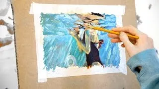 Thumbnail: Oil Painting Time Lapse - Summer In The Pool