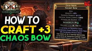 Thumbnail: How to Craft +3 Socketed Chaos Damage Bow in PoE 3 29 Allflame League