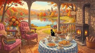 Thumbnail: 1950s oldies jazz playing in another room on a gentle autumn afternoon | cozy lakeside porch vibes