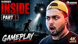 Thumbnail: 😨 INSIDE Gameplay Part 1 (Hindi) | Ye Horror Game Dimag Hila Dega ! Warrior Gamify 🔥