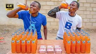 Thumbnail: Fanta Challenge: Last to Finish LOSES 70,000 TSH! 🥤😱🔥