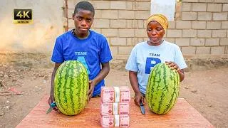 Thumbnail: Can They Finish? INSANE Watermelon Eating Challenge 🍉
