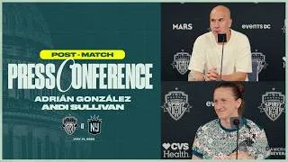 Thumbnail: Andi Sullivan and Adrián González Post-Match Press Conference | Matchday 14 at Gotham FC | 07.15.26