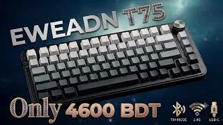 Thumbnail: EWEADN T75 Review: 2.4GHz, Bluetooth & Wired Mechanical Keyboard Under 5K