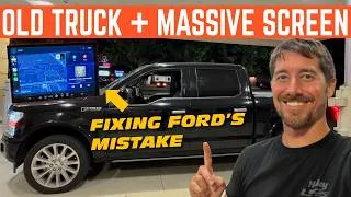 Thumbnail: I PUT FORD'S BIGGEST SCREEN IN MY TINY F-150 *MASSIVE UPGRADE*