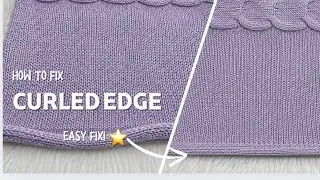 Thumbnail: How to Fix Curling Knitting Edges with a Single Crochet Border