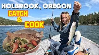 Thumbnail: We Caught Dinner! Pan Seared Trout: Catch and Cook Holbrook, Oregon Ep. 35