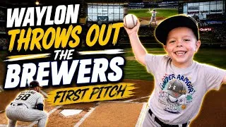 Thumbnail: Waylon Throws Out First Pitch for the Brewers! (Story courtesy of TMJ4)