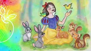 Thumbnail: Snow White Watercolor Illustration | Procreate Drawing Process | Relaxing Digital Art