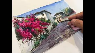 Thumbnail: Watercolor Tutorial | Paint a Beautiful Village Scene Step by Step