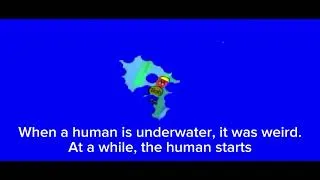Thumbnail: What happens if a human is at underwater in Water Physics Simulation (weird)