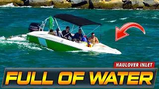 Thumbnail: BOAT TAKES ON GALLONS OF WATER AT HAULOVER INLET !! | HAULOVER BOATS | WAVY BOATS