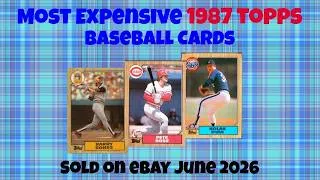 Thumbnail: 1987 Topps Most Expensive eBay Sales Baseball Cards (June 2026)
