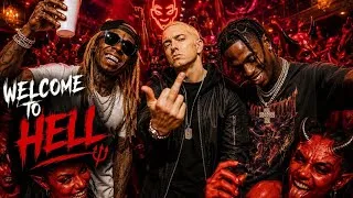 Thumbnail: DANCE WITH THE DEVIL 😈🔥Lil Wayne × Eminem × Travis Scott(Official Music Video)
