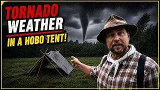 Thumbnail: I Tested My Hobo Tent During a Tornado Warning!