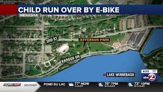 Thumbnail: 4-year-old hurt after being run over by an e-bike in Menasha