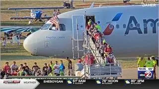 Thumbnail: Yellow Ribbon Honor Flight returns from Washington D.C. as part of AirVenture week