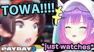 Thumbnail: Towa and Botan Can't Stop Laughing at Subaru's Suffering【 PAYDAY2 】