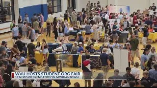 Thumbnail: Students connect at WVU’s organization fair before semester begins