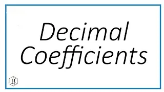 Thumbnail: Decimal Coefficients When Balancing Chemical Equations?