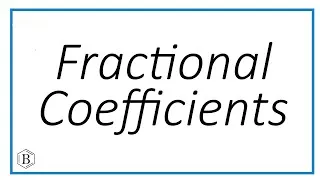 Thumbnail: Can we have fractional coefficients when balancing chemical equations?