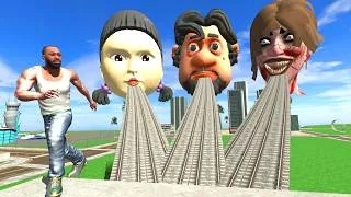 Thumbnail: Team Spiderman Vs Team Zombie & Franklin in Indian Bike Driving 3d