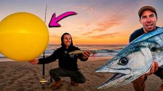 Thumbnail: Balloon Fishing for Spanish Mackerel + Fire Cook!