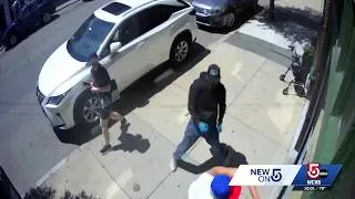Thumbnail: Video appears to show man using walker being thrown to ground by bicyclist in East Boston