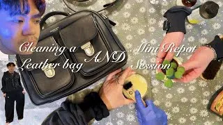 Thumbnail: Dear Diary: Reviving My Dirty Leather Bag & Mini Houseplant Repotting