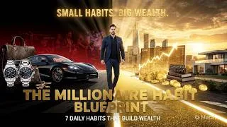 Thumbnail: The Millionaire Habit Blueprint | 7 Tiny Habits That Quietly Build Extraordinary Wealth