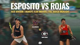 Thumbnail: Extended Highlights: Eva Esposito (AUB) vs. Sofia Rojas (UGA) | 2026 ITA Indoor Nationals