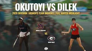 Thumbnail: Extended Highlights: Angella Okutoyi (AUB) vs. Deniz Dilek (UGA) | 2026 ITA Indoor Nationals