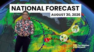 Thumbnail: Canada's National Forecast - August 30, 2026