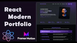 Thumbnail: Animated Portfolio Website with React & Framer Motion | React Project for Beginners