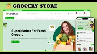 Thumbnail: Organic Food eCommerce Website  Reactjs with Bootstrap React