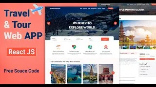Thumbnail: ✈️ Complete Responsive Tour and Travel Website using ReactJS and React Bootstrap | Part 2