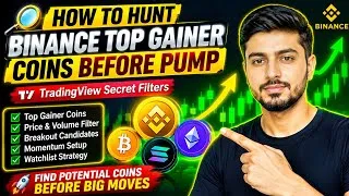 Thumbnail: How to Hunt Binance Top Gainer Coins BEFORE They Pump | TradingView Secret Filters 2026