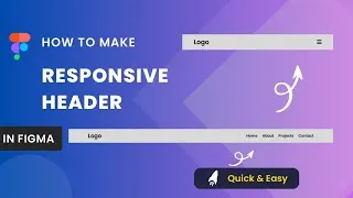 Thumbnail: How to Make a Responsive Header in Figma | UI Design Tutorial for Beginners
