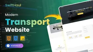Thumbnail: SwiftHaul – Responsive Transport Website Template | HTML, CSS & JS