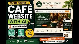 Thumbnail: How To Create Website Using AI | Create a Website with ChatGPT in 5 Minutes | 2 Prompts Only