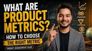 Thumbnail: What Are Product Metrics? How to Choose the Right Metric | Product Management Guide 🚀