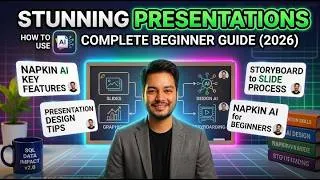 Thumbnail: How to Use Napkin AI for Stunning Presentations | Complete Beginner Guide (2026)