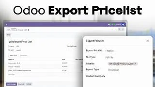 Thumbnail: How to Export Pricelists in Odoo to Excel, CSV & PDF?