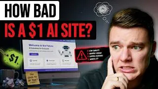 Thumbnail: I Let AI Build a $1 Website. Here is What Happened