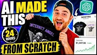 Thumbnail: ✅ I Used AI to Start a Clothing Brand in 24 Hours from Scratch (2026) 🔥