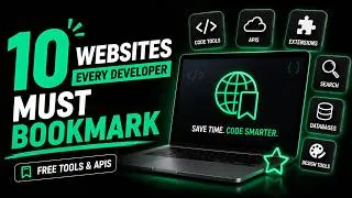 Thumbnail: 10 Websites Every Developer MUST Bookmark (Free Tools & APIs)