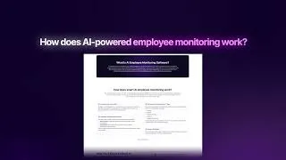 Thumbnail: How AI-Powered Employee Monitoring Actually Works