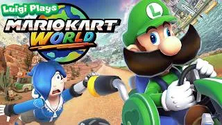 Thumbnail: Luigi Plays: MARIO KART WORLDDD